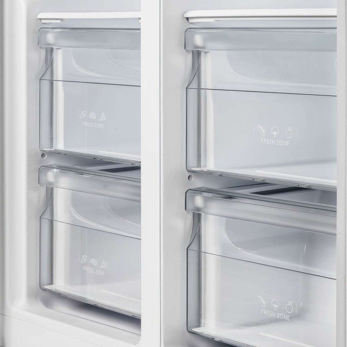 Forno Salerno 37-Inch Built-In Stainless Steel Refrigerator, 15.6 cu.ft, Modern Decorative Grill, ENERGY STAR Certified - BonPrix Électroménagers