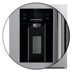 Forno Salerno 40-Inch Built-In Stainless Steel Refrigerator, 20 cu.ft, Decorative Grill, ENERGY STAR Certified - BonPrix Électroménagers