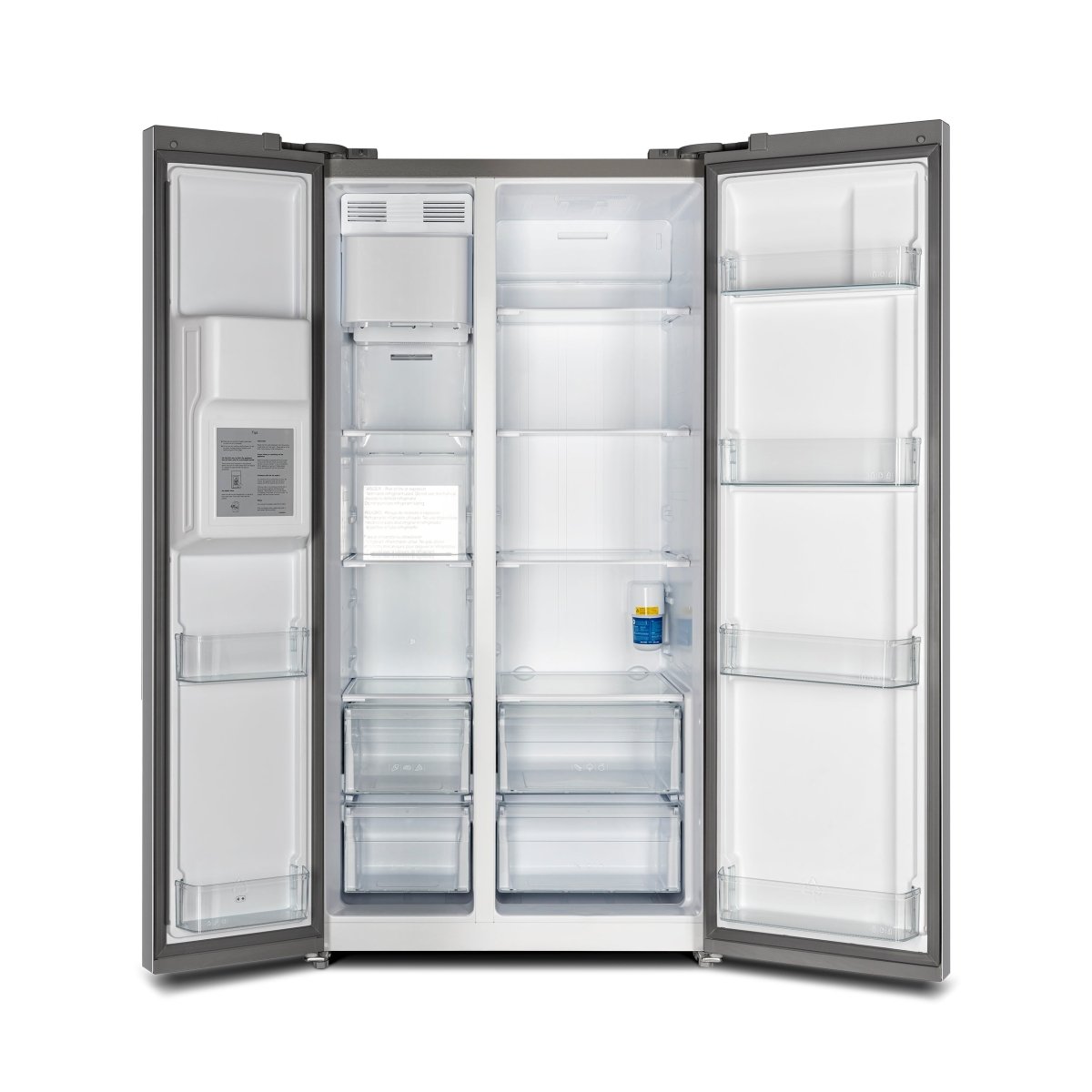 Forno Salerno 40-Inch Built-In Stainless Steel Refrigerator, 20 cu.ft, Decorative Grill, ENERGY STAR Certified - BonPrix Électroménagers