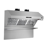 Forno Savona 48-Inch Wall Mount Range Hood, Baffle Filters, Backsplash Included - BonPrix Électroménagers