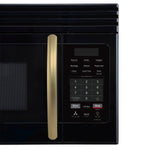 Forno Scalo 30-Inch Over the Range Microwave, Black – 1.6 cu.ft, 300 CFM Vent, Touch Control, LED Light - BonPrix Électroménagers
