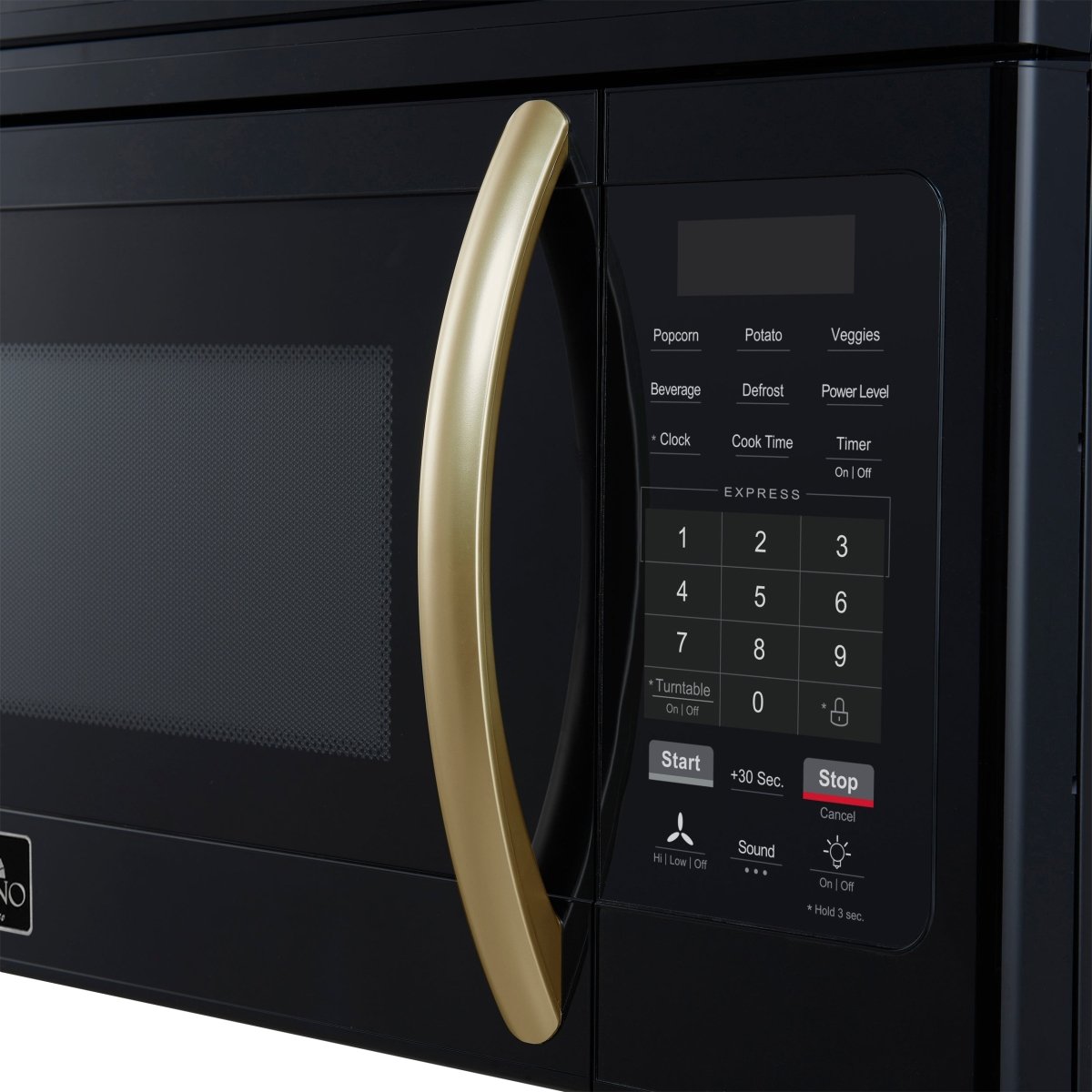 Forno Scalo 30-Inch Over the Range Microwave, Black – 1.6 cu.ft, 300 CFM Vent, Touch Control, LED Light - BonPrix Électroménagers