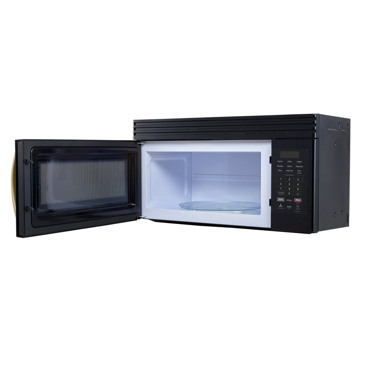 Forno Scalo 30-Inch Over the Range Microwave, Black – 1.6 cu.ft, 300 CFM Vent, Touch Control, LED Light - BonPrix Électroménagers