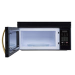 Forno Scalo 30-Inch Over the Range Microwave, Black – 1.6 cu.ft, 300 CFM Vent, Touch Control, LED Light - BonPrix Électroménagers