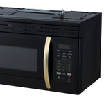 Forno Scalo 30-Inch Over the Range Microwave, Black – 1.6 cu.ft, 300 CFM Vent, Touch Control, LED Light - BonPrix Électroménagers