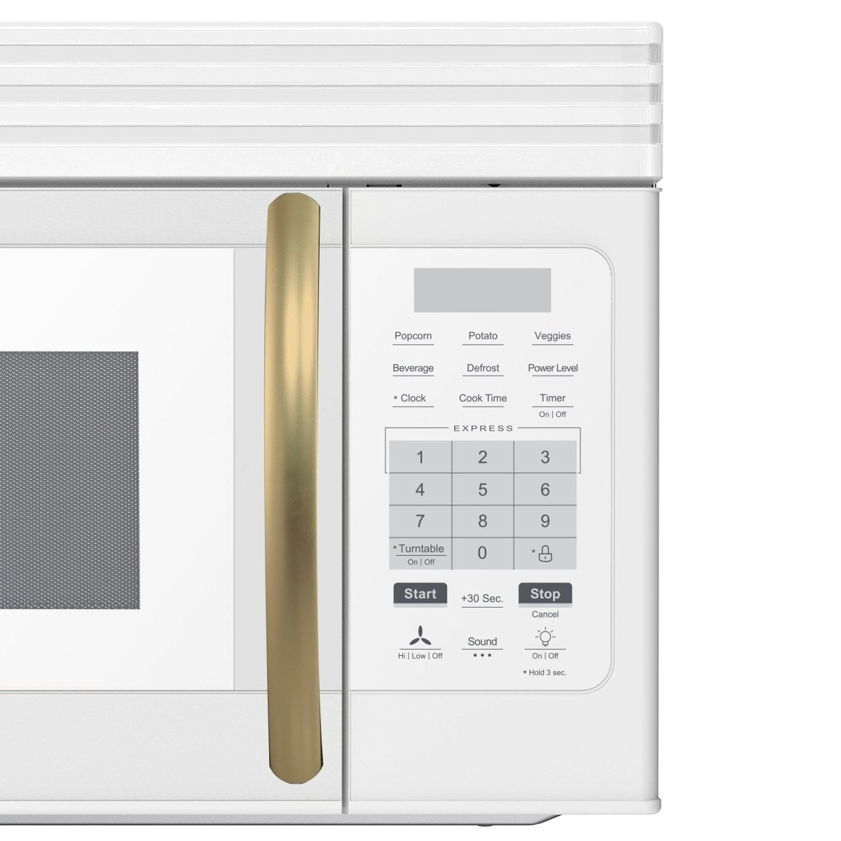 Forno Scalo 30-Inch Over the Range Microwave, White – 1.6 cu.ft, 300 CFM Vent, Touch Control, LED Light - BonPrix Électroménagers