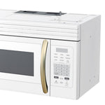 Forno Scalo 30-Inch Over the Range Microwave, White – 1.6 cu.ft, 300 CFM Vent, Touch Control, LED Light - BonPrix Électroménagers