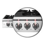Forno Spezia Alta Qualita 30-Inch Pro-Style Gas Rangetop, Stainless Steel, 5 Sealed Burners, Continuous Cast Iron Grates, High Heat Output - BonPrix Électroménagers