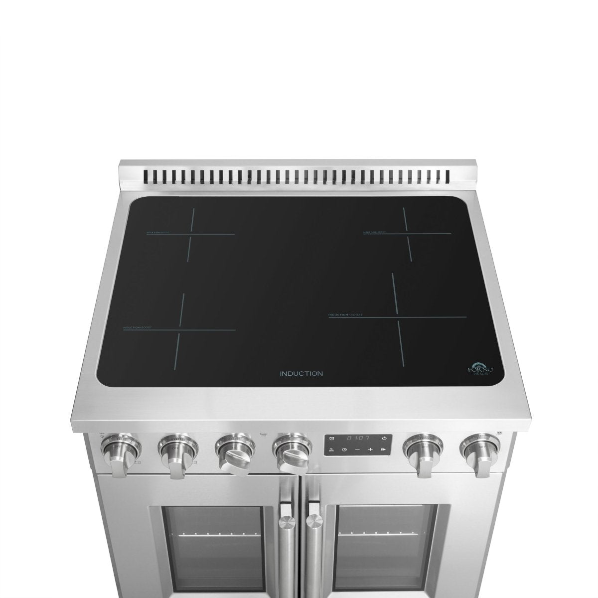 Forno Torino 30 Inch French Door Induction Range with Air Fryer and True Convection Oven - BonPrix Électroménagers