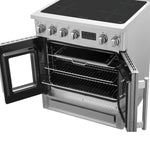 Forno Torino 30 Inch French Door Induction Range with Air Fryer and True Convection Oven - BonPrix Électroménagers