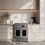 Forno Torino 30 Inch French Door Induction Range with Air Fryer and True Convection Oven - BonPrix Électroménagers