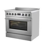 Forno Torino 36 Inch Induction Range with True Convection and Air Fry - BonPrix Électroménagers