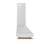 Forno Venezia 30 Inch Wall-Mounted Range Hood in White with Touch Controls and Baffle Filters - BonPrix Électroménagers