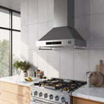 Forno Venezia 30 Inch Wall-Mounted Range Hood with Touch Controls and Baffle Filters - BonPrix Électroménagers
