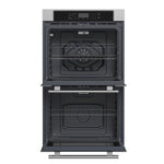 Forno Villarosa 30-Inch Built-In Double Wall Oven, Stainless Steel, Convection Cooking, Touch Control Panel, Self-Cleaning Function - BonPrix Électroménagers