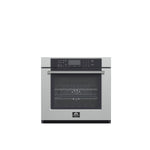 Forno Villarosa 30-Inch Electric Wall Oven, Stainless Steel, 5.0 cu.ft Capacity, Air Fry, Steam Cleaning, Glass Touch Controls - BonPrix Électroménagers