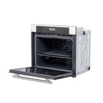 Forno Villarosa 30-Inch Electric Wall Oven, Stainless Steel, 5.0 cu.ft Capacity, Air Fry, Steam Cleaning, Glass Touch Controls - BonPrix Électroménagers