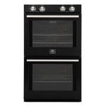 Forno Vomero 30-Inch Double Wall Oven, Black, 10 cu.ft Total Capacity, 7100W Convection, Mechanical Controls, Manuel Steam Clean - BonPrix Électroménagers