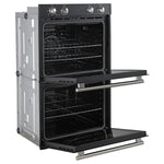 Forno Vomero 30-Inch Double Wall Oven, Black, 10 cu.ft Total Capacity, 7100W Convection, Mechanical Controls, Manuel Steam Clean - BonPrix Électroménagers