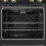 Forno Vomero 30-Inch Double Wall Oven, Black, 10 cu.ft Total Capacity, 7100W Convection, Mechanical Controls, Manuel Steam Clean - BonPrix Électroménagers