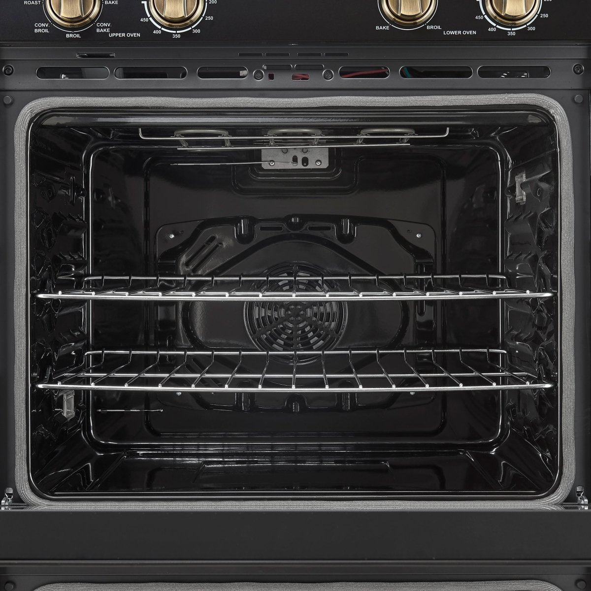 Forno Vomero 30-Inch Double Wall Oven, Black, 10 cu.ft Total Capacity, 7100W Convection, Mechanical Controls, Manuel Steam Clean - BonPrix Électroménagers