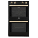Forno Vomero 30-Inch Double Wall Oven, Black, 10 cu.ft Total Capacity, 7100W Convection, Mechanical Controls, Manuel Steam Clean - BonPrix Électroménagers
