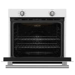 Forno Vomero 30-Inch Wall Oven, White, 5 cu.ft Capacity, 3550 Watts Convection, Mechanical Controls, Manuel Steam Clean - BonPrix Électroménagers