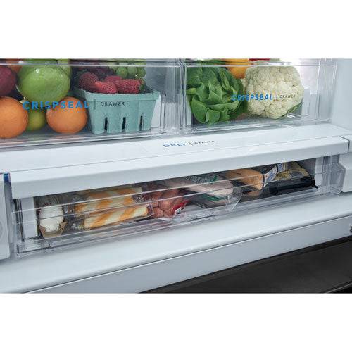 FRFS2823AD - REFRIGERATORS - Frigidaire - French 3 - Door - Black Stainless - New - BonPrix Électroménagers