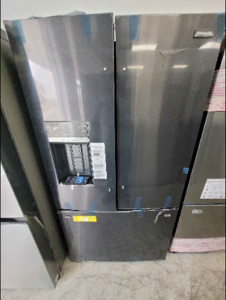 FRFS2823AD - REFRIGERATORS - Frigidaire - French 3 - Door - Black Stainless - Open Box - BonPrix Électroménagers