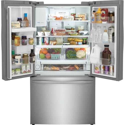 FRFS2823AS - REFRIGERATORS - Frigidaire - French 3 - Door - Stainless Steel - New - BonPrix Électroménagers
