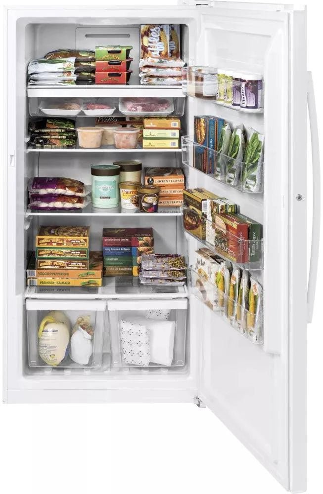 FUF17DLRWW - FREEZERS - GE - White - Open Box - BonPrix Électroménagers