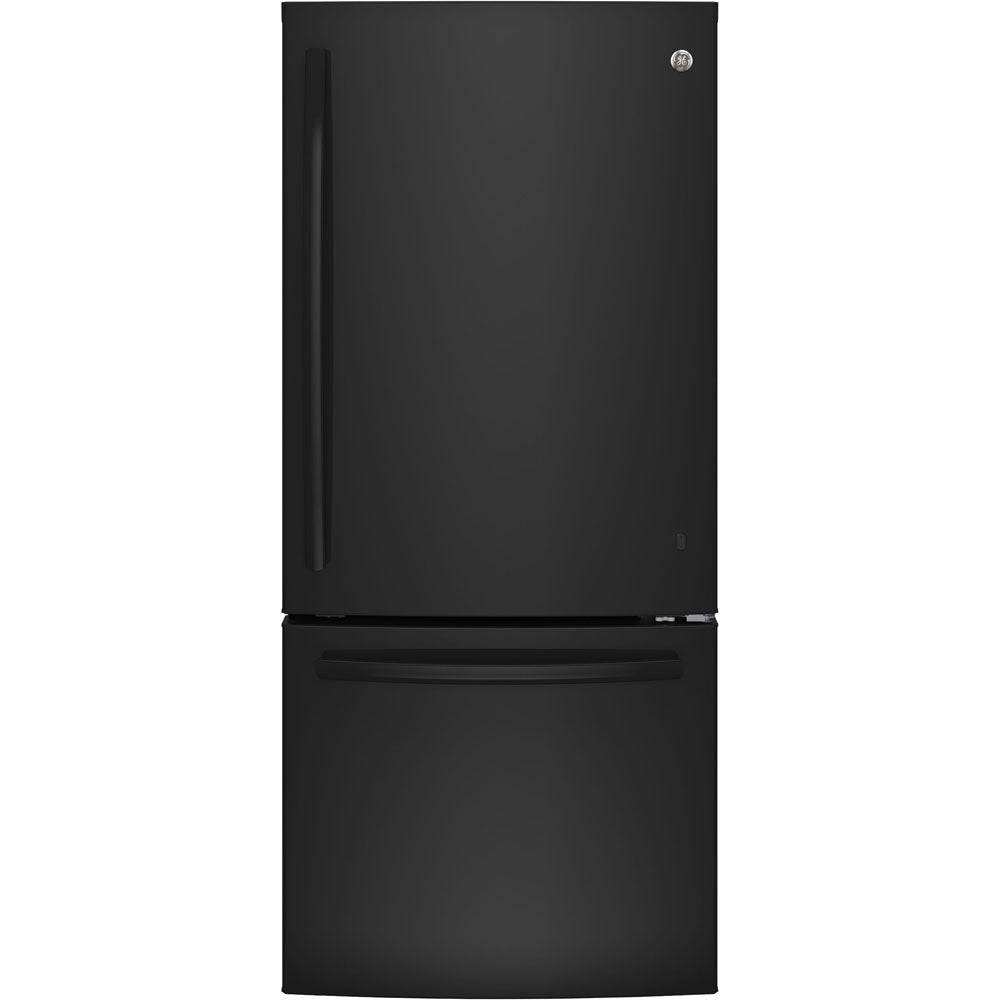 GBE21AGKBB - REFRIGERATORS - GE - Bottom Freezer - Black - Open Box - BonPrix Électroménagers