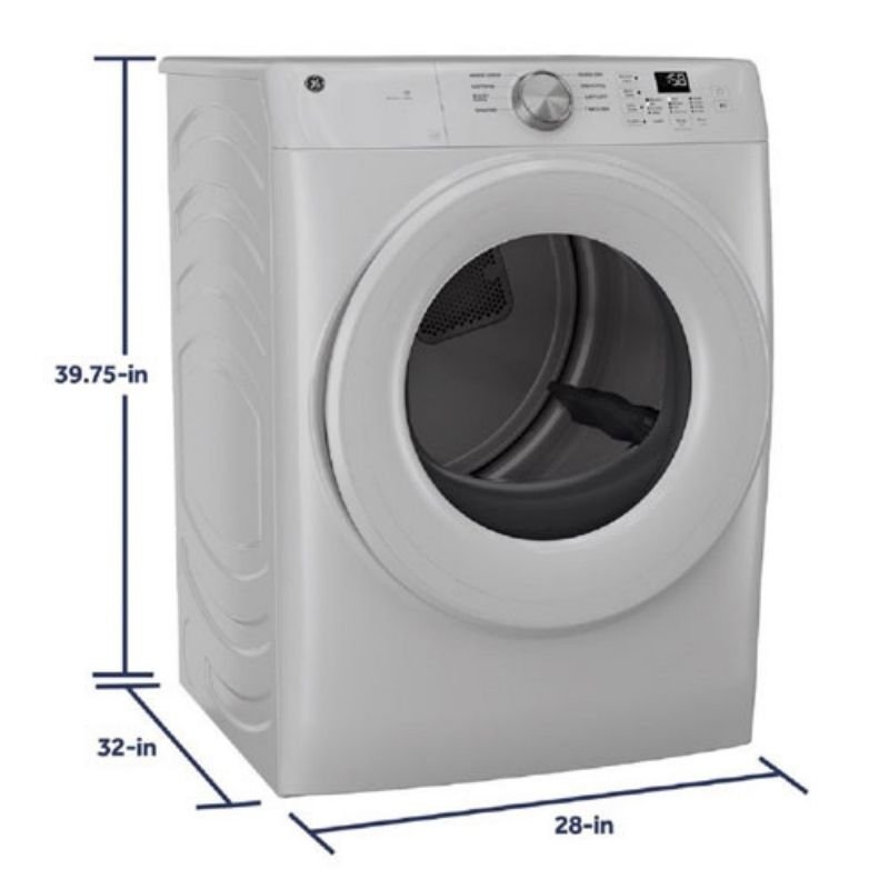 GFD35ESMYWW - DRYERS - GE - Electric - White - Open Box - BonPrix Électroménagers