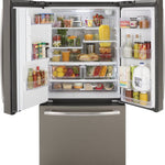 GFE26JMMES - REFRIGERATORS - GE - French 3 - Door - Slate Grey - Open Box - BonPrix Électroménagers
