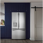 GFE26JYMFS - REFRIGERATORS - GE - French 3 - Door - Stainless Steel - Open Box - BonPrix Électroménagers