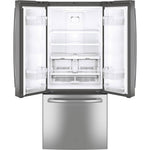 GNE21DYRKFS - REFRIGERATORS - GE - French 3 - Door - Stainless Steel - Open Box - BonPrix Électroménagers
