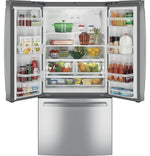 GNE25JYKFS - REFRIGERATORS - GE - French 3-Door - Stainless Steel - Open Box - BonPrix Électroménagers