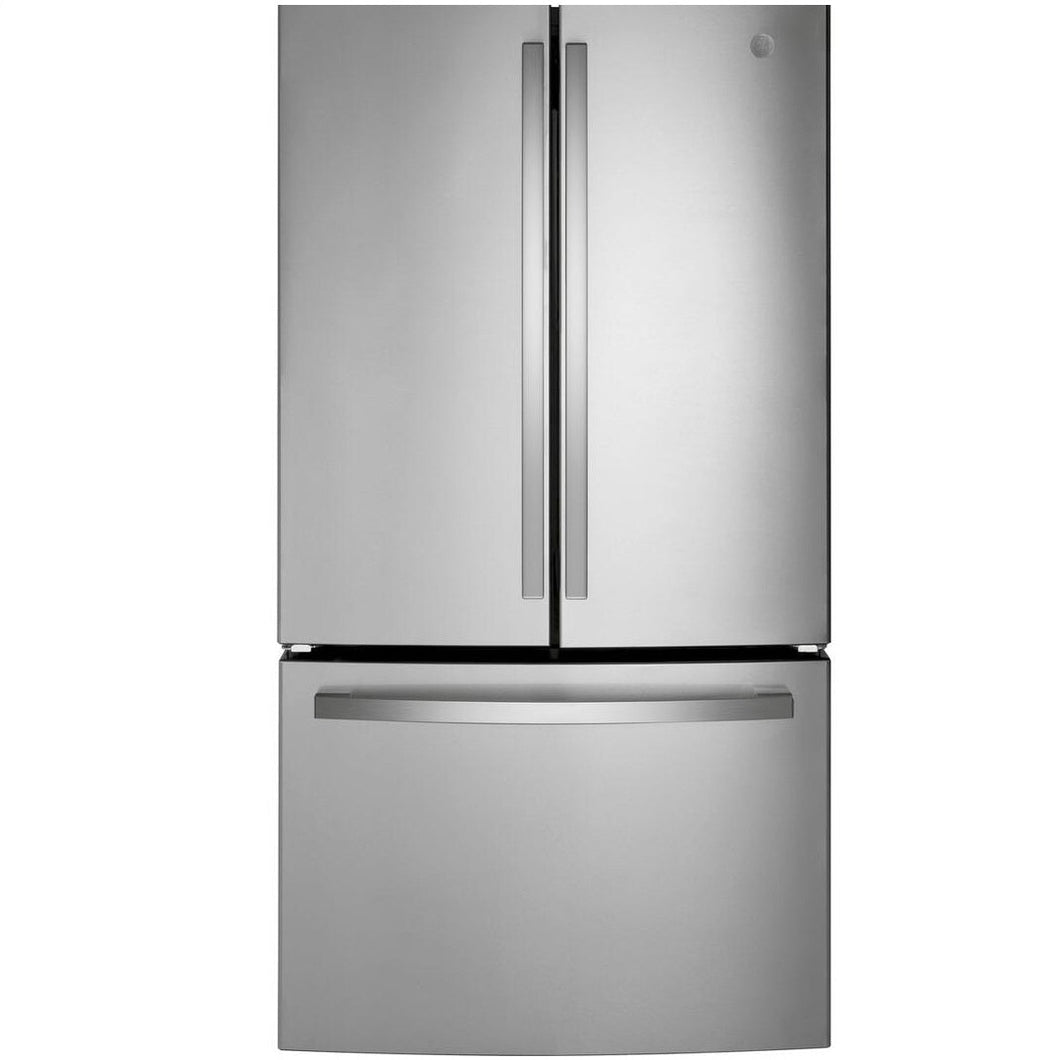 GNE27EYMFS - REFRIGERATORS - GE - French 3 - Door - Stainless Steel - Open Box - BonPrix Électroménagers