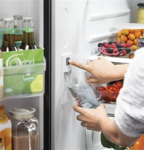 GNE27JGMWW - REFRIGERATORS - GE - French 3 - Door - White - Open Box - BonPrix Électroménagers