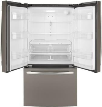 GNE27JMMES - REFRIGERATORS - GE - French 3 - Door - Slate Grey - Open Box - BonPrix Électroménagers