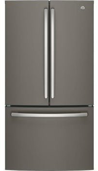 GNE27JMMES - REFRIGERATORS - GE - French 3 - Door - Slate Grey - Open Box - BonPrix Électroménagers