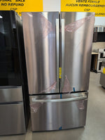 GNE27JYMFS - REFRIGERATORS - GE - French 3 - Door - Stainless Steel - Open Box - BonPrix Électroménagers