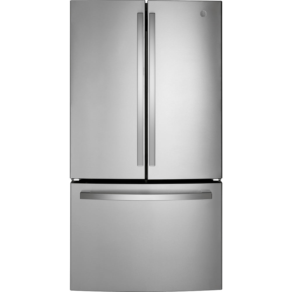 GNE27JYMFS - REFRIGERATORS - GE - French 3 - Door - Stainless Steel - Open Box - BonPrix Électroménagers