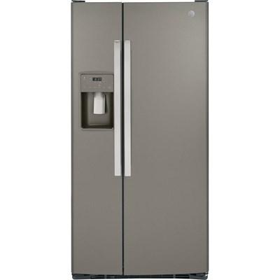 GSS23GMPES - REFRIGERATORS - GE - Side by Side - Slate Grey - Open Box - BonPrix Électroménagers