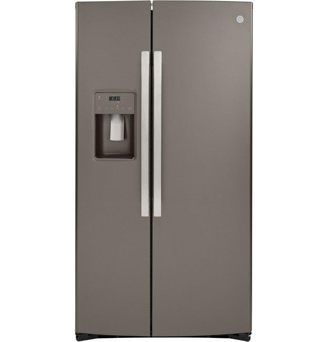 GSS25IMNES - REFRIGERATORS - GE - Side by Side - Slate Grey - Open Box - BonPrix Électroménagers