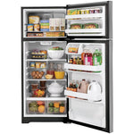 GTE17GSNRSS - REFRIGERATORS - GE - Top Freezer - Stainless Steel - Open Box - BonPrix Électroménagers