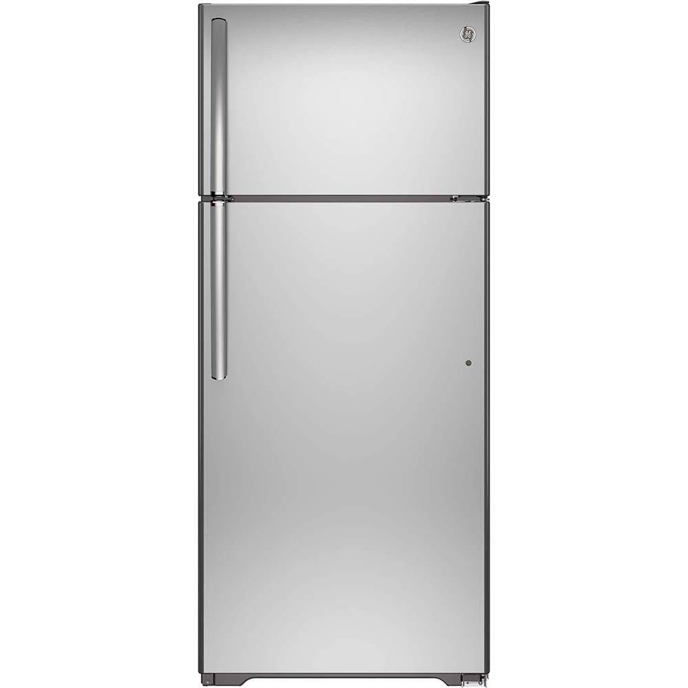 GTS18FSLKSS - REFRIGERATORS - GE - Top Freezer - Stainless Steel - Open Box - BonPrix Électroménagers