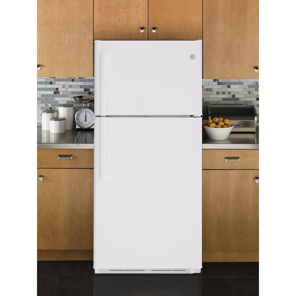 GTS18FTLKWW - REFRIGERATORS - GE - Top Freezer - White - Open Box - BonPrix Électroménagers