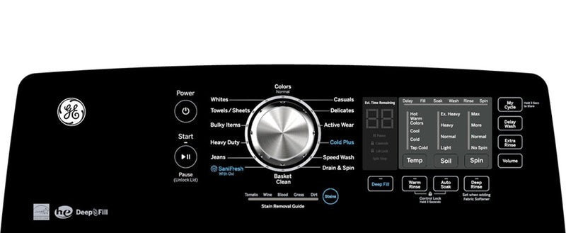 GTW681BMRDG - WASHERS - GE - Top Loading - Diamond Grey - Open Box - BonPrix Électroménagers