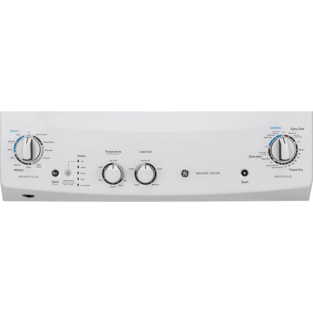 GUD24ESMMWW - LAUNDRY CENTERS - GE - Stacked Washer/Dryer - Electric - White - Open Box - BonPrix Électroménagers
